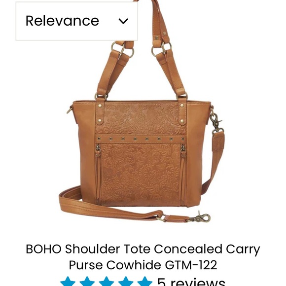 Gtm Handbags - Boho Tan Shoulder Bag with Concealed Carry